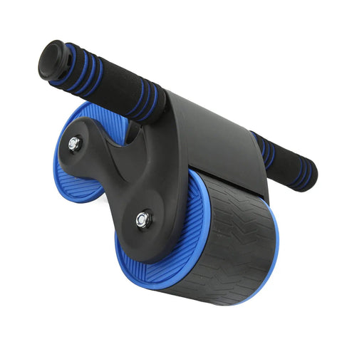 Double Wheel Abdominal Roller For Core Workout And Home Gym Anti Slip Handle 105mm Wide Wheels Durable ABS Construction Non Slip Grips