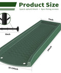 Two Pack Downspout Splash Block 24 Inch Gutter Extension Kit With Four Fixing Nails Dark Green Keeps Water Away From Your Foundation