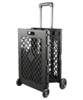 Pack-N-Roll Mesh Portable Tools Carrier 55 Lb Load, Folding Cart With Telescoping Handle, Secure Lock, Easy Grab-and-Go Tool Tote