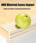 Slick Baby Edge Guard And Corner Protector With Heavy Duty NBR Foam, 3D edge protector with an apple atop, designed for safety.
