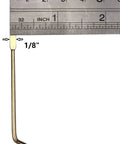 Top Shelf Emergency Key Kit For Interior Door Locks With Kwikset Schlage brass tool showing size comparison with ruler