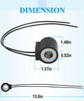 Dimensions of Heavy Duty 12 Volt DC Solenoid Coil Half Inch Port 16 Watt For Hydraulic Power Units And Lift Dump Setups