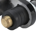 Heavy Duty Magnetic Welding Ground Clamp With Cool Quick Release Off Switch Spring Copper Insulation close-up of quick release button.