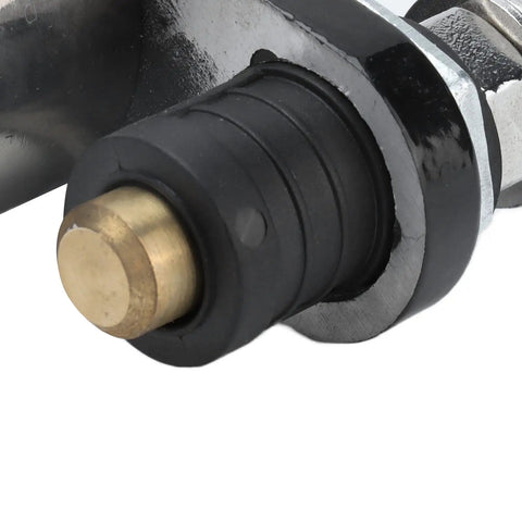 Heavy Duty Magnetic Welding Ground Clamp With Cool Quick Release Off Switch Spring Copper Insulation close-up of quick release button.
