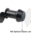 Solid Brass 220-Degree Door Viewer Peephole With Heavy Duty Rotating Privacy Cover Ultra Wide HD Lens for doors from 1 3/8 to 2 23/64 inches