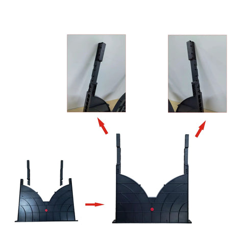 1U 19 Inch Rack Mount Cable Management System With Horizontal Duct Raceway And 24 Finger Channel Organizer assembly illustration