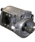 Industrial Grade Hydraulic Spindle Pump Replacement For Eaton Nihon PHB36LA41, featuring a silver cast iron housing and drive shaft.