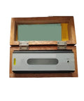 Tough As Nails 600Mm Vial Bar Level With Precision Ground Aluminum Body in wooden case for woodworking and construction projects.