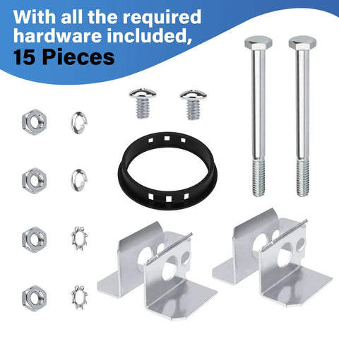 Padlock Fastener Kit For Delta Jobox Cabinets 15 Piece Set With O Rings Clips Nuts Bolts Heavy Duty Steel Portable Lock Kit
