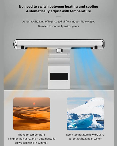 Eoweiot Automatic Hand Dryer with Sensor Faucet, Induction Hand Dryer with Filter, Jet AirHand Dryer with Hot and Cold Switch, for Public Washroom Home displaying automatic heating and cooling features.