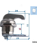 Keyless Cam Lock For Cabinets Cupboards Lockers Boxes Yacht Car Windows Hardware Easy Install Lightweight 55g No Key Needed Auto Lock