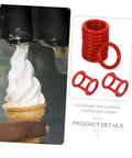 13 Piece Silicone Seal Replacement Gaskets For Ice Cream Makers No Fuss Easy Install Durable Wear Resistant Sealing Rings shown