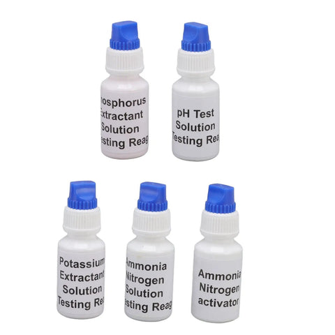 Liquid Soil Test Kit For Real Time NPK And PH Readings With Color Reference Chart And Tailored Recommendations For Your Soil bottles