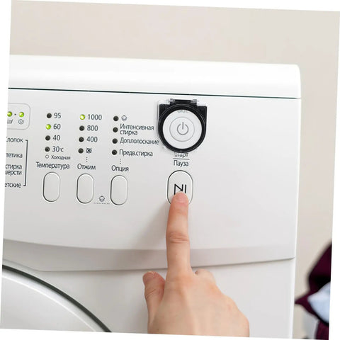 4 Pack Round Elevator Button Protector Covers Easy Install Plastic Dustproof Power Switch Guard Caps on washing machine button
