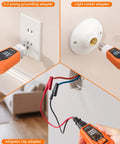 All In One Circuit Breaker Finder And Outlet Tester Kit With GFCI Tester And Carrying Case Includes Light Socket Adapter