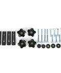 Premium Woodworking Feather Board Set For Router Tables And Table Saws includes screws, clamps, and adjustment knobs for secure cutting.