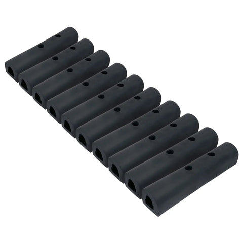 Universal Heavy Duty Rubber Bumper Strip 10 By 2 By 2 Inches For Delivery Vans And Work Trucks Dock Guard Rear Fender Protection Stack
