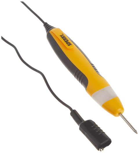 Sperry Instruments CT6101 Heavy Duty Continuity Tester With Two Range 36 Inch Lead Yellow Body Over Molded Grips Quick Fuse Check
