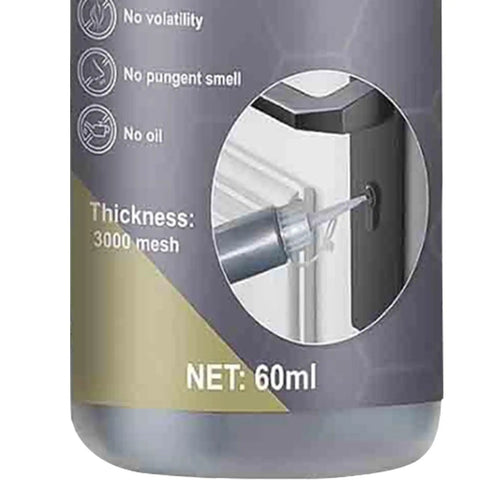 Close-up of Graphite Powder Lock Lubricant bottle, 60ml, used for smooth key insertion and easy door lock maintenance.