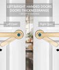 4 In 1 Keyless Entry Smart Lock With Fingerprint, Passcode, Mechanical Keys, And Bluetooth App For iOS And Android on double doors