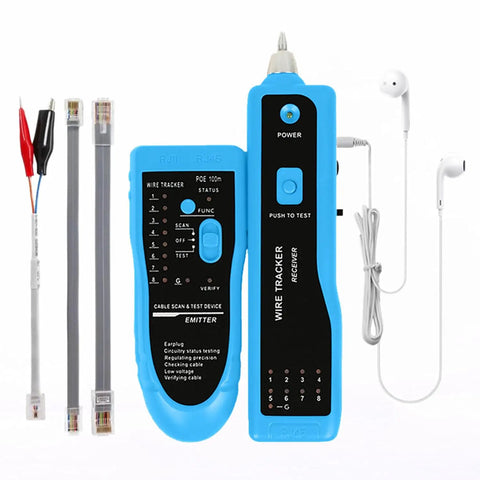 Pro Network Tool Kit For Cat6 Cat5e Cat5 With Pass Through RJ45 Crimp Tool Wire Tracker 110 88 Punchdown Tool Cat6 Pass Thru Connectors
