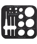 Pro Brazed Hole Saw Kit For Tile Glass Marble Cutting In 12 Sizes With Dry Wet Drill Bits Plus Locating Mold Storage Case Ejection Pin And Positioning Tools For Serious DIY Home Projects You Gonna Love This Set. black foam insert with 12 hole saw sizes and positioning tools