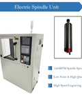 CNC Milling Drilling Machine With Programmable ER20 Spindle, Benchtop 3 Axis CNC Mill with 12000 RPM spindle unit.
