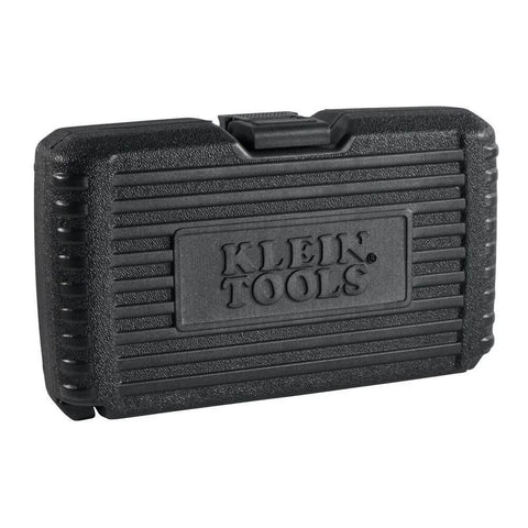 Klein Tools 4-piece heavy-duty hole saw kit in black molded plastic case