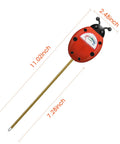 All Purpose Soil Moisture Meter For Indoor And Outdoor Plants No Batteries Needed Dual Probe Hygrometer Sensor with ladybug design
