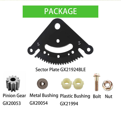 19 Teeth Steering Sector Pinion Gear Rebuild Kit For John Deere Lawn Tractors 102 105 107S 115 125 135 145 155C 190C 92H Series Replacement Direct Fit Kit With 19 Teeth Gears For Plug And Play Easy Install And Long Lasting Performance