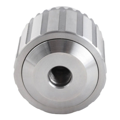 Killer Keyed Drill Chuck For Power Tools, 1/2 20 Unf Mount Thread, close-up view of heavy duty metal body.