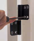 Heavy Duty Bathroom Door Hinges Black Lift Off Replacement Set 4 Pack For Interior Shower And Cabinet Doors Tough Smooth Action Hinge Set