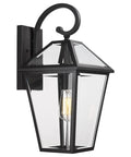 Big Outdoor Wall Lanterns Weatherproof Exterior Light Fixture With Glass Shade Matte Black Finish 21 Inch Wall Mount Porch Light