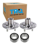 Premium Front Wheel Bearing And Hub Kit For 2007 2018 Acura RDX And 2007 2017 Honda CR V Two Piece Set shown with box packaging