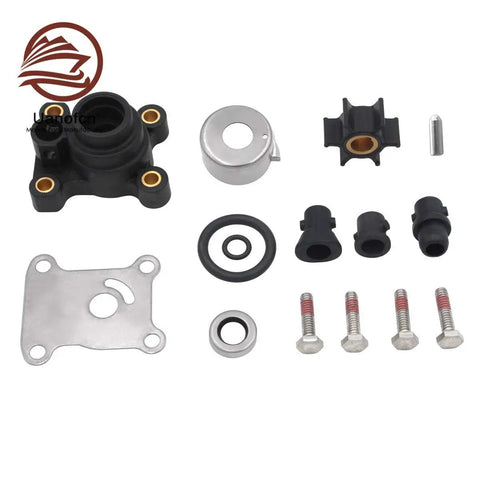 Water Pump Impeller Kit With Housing For Johnson Evinrude Outboard 9.9 To 15 HP 1974 Up 18 3327 Replacement Part For Boats And Small Engines Marine Grade Replacement For Easy Boat Maintenance