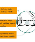Heavy Duty Rotating Turntable Base With 360 Degree Ball Bearing diagram showing three-bead design and load-bearing features