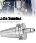 ER11A 70 CNC Tool Holder With Wrench, Pro Grade High Precision Milling Arbor shown with lathe supplies background