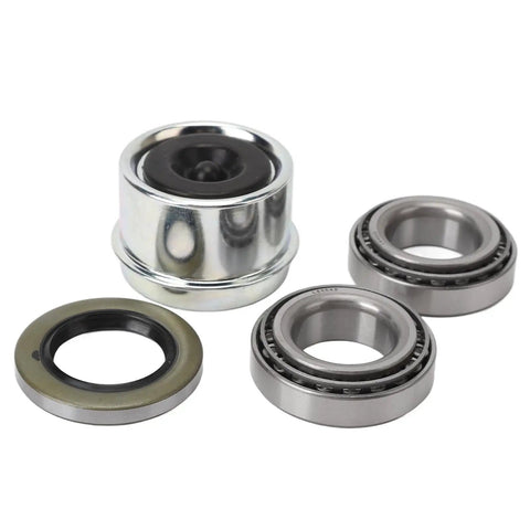 Trailer Wheel Hub Bearings Kit Built Beefy And Tough As Nails Heavy Duty Axle Bearing Set With L44649 L44610 Bearings and Dust Cap
