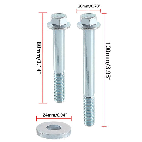 Top Shelf Heavy Duty 12 Piece Engine Stand Bolt Kit Featuring Metric Flange Bolts With Rust Proof Zinc Finish For Ls1 Ls2 Ls3 Ls6 53l 60l 62l V8 Motors Built Tough With Zero Fuss Installation, showing bolt sizes and materials.