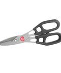 12 Inch Straight Cut Aluminum Snip With Comfort Grip For Easy Precise Aluminum Cutting High Carbon Steel Blades Large Handle Loops