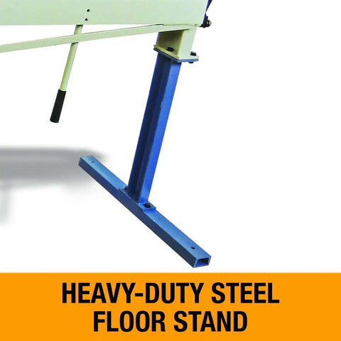 Heavy-duty steel floor stand for 72-Inch Manual Sheet Metal Brake For 22 Gauge Mild Steel And 20 Gauge Aluminum 6-Foot Capacity