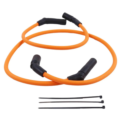 10mm Silicone Orange Spark Plug Wire Kit For Harley Davidson Touring Models FLT FLHT FLHR FLTR 2009 2015