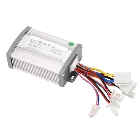 24V Electric Bike Speed Controller For 1000W Brushed Motors Aluminum Alloy Construction For Rugged Outdoor Use Ride Ready Throttle Control With Undervoltage And Overcurrent Safety Great For E Bikes And E Trikes Enthusiasts