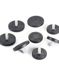 Adjustable Furniture Leveling Feet With M8 Threads Screw On Glide Base 40mm Or 50mm Diameter Durable Rust Resistant Easy Height Adjustment