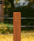 Wood post with cable railing using No Fuss All In One 100 Pack Swage Lag Screws Stainless Steel T316 Left And Right Handed