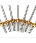 Beefy Heavy Duty T20 Leadscrew With 20mm Diameter Brass Nut Length From 100mm To 1000mm CNC And 3D Printing Ready Standard T20 Mount 8mm Lead 4 Start Smooth Precise Motion For DIY Machining, assorted lengths with brass nuts