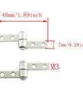Torque Friction Type Positioning Hinge 360 Degree with Mounting Screws for Laptops LCD Displays Built Tough Metal Construction
