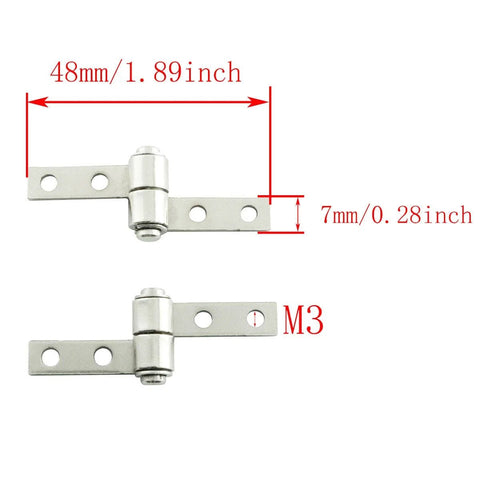 Torque Friction Type Positioning Hinge 360 Degree with Mounting Screws for Laptops LCD Displays Built Tough Metal Construction