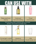 Image shows compatible products with Portable Oxygen Facial Nano Mist Sprayer For Deep Hydration And Anti Aging 10X Penetration Nano Atomization On The Go Skincare Device To Boost Moisture And Elevate Your Glow Up, including hydrosol, toner, and essence.