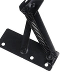 ROCK SOLID SOFA BED SPRING HINGES TWO PACK FEATURING SMOOTH OPERATOR SWING ACTION AND DEAD SIMPLE CABINET LIFT SUPPORT close-up view of heavy duty spring hinge.